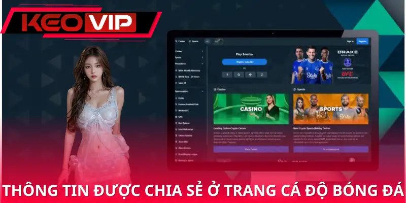 Những vấn đề được chia sẻ ở trang cá độ bóng đá